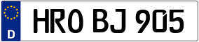 Trailer License Plate